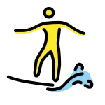 Man Surfing SVG Icon